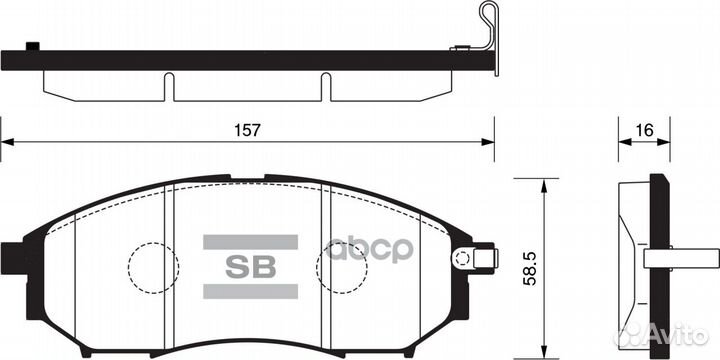 Колодки тормозные передние sp1249/sangsin brake