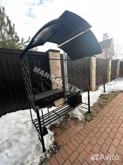 Мангал с крышей
