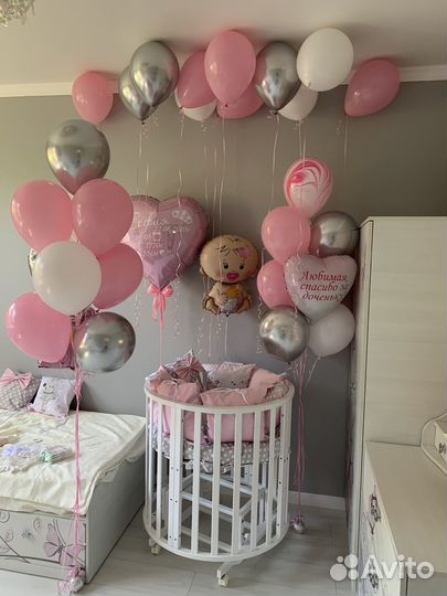 Детская кроватка с маятником 8 в 1