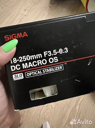 Объектив Sigma AF 18-250mm для Canon