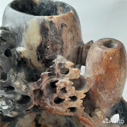 Настольное украшение дракон мыльный камень