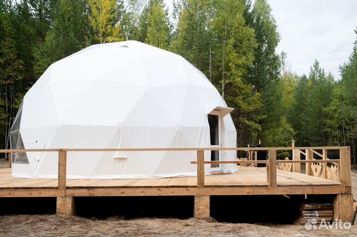 Геокупол Шатер Зима 8 метров