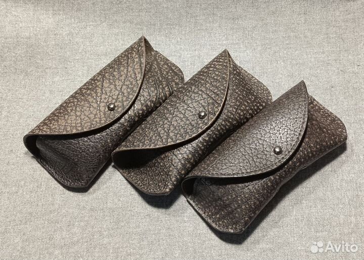 Футляр для очков, кожаный