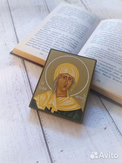 Ксения Петербургская рукописная икона