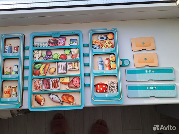 Развиващая игра холодильник