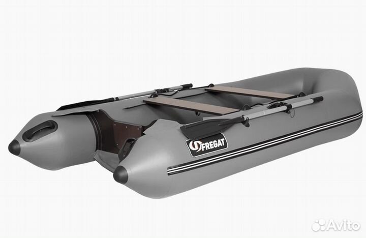 Лодка пвх Фрегат 280 Е нднд, серая