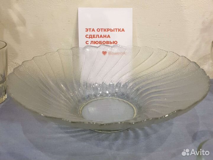 Ваза, креманка, рюмки, стаканы, фужер