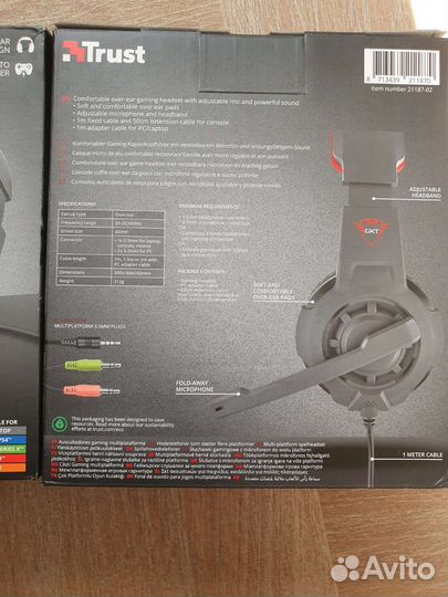 Гарнитура Trust GTX 310 ps4 ps5 xbox pc