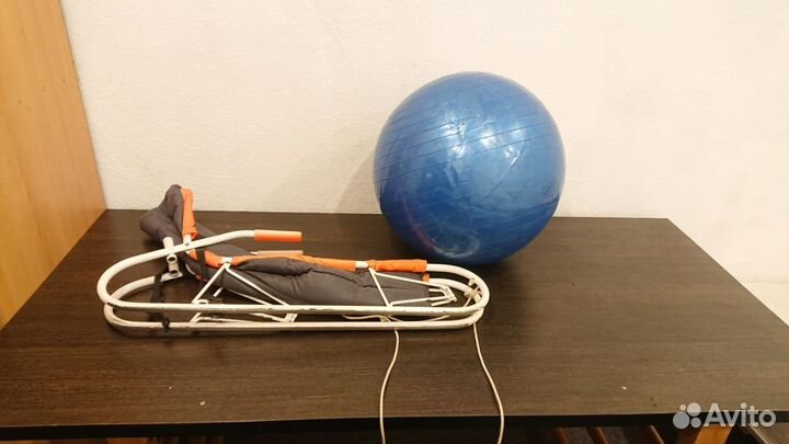 Детские зимние санки + шар для фитнеса