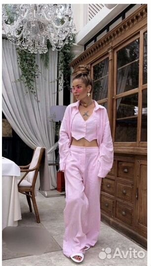 Костюм летний женский с жилеткой