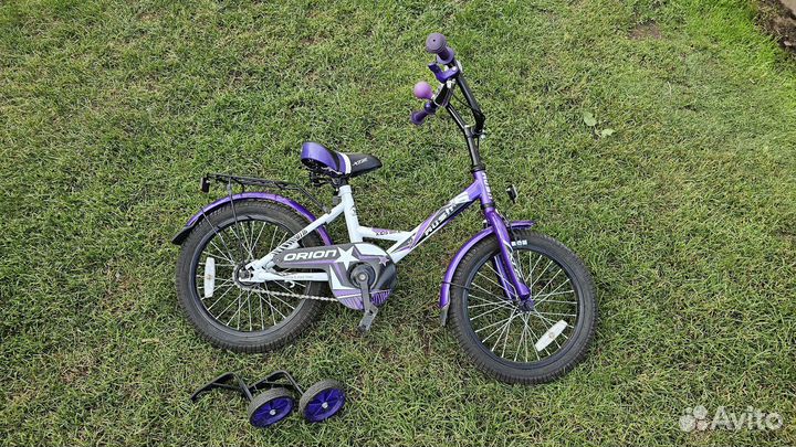 Детский велосипед rush hour Orion 16 фиолетовый