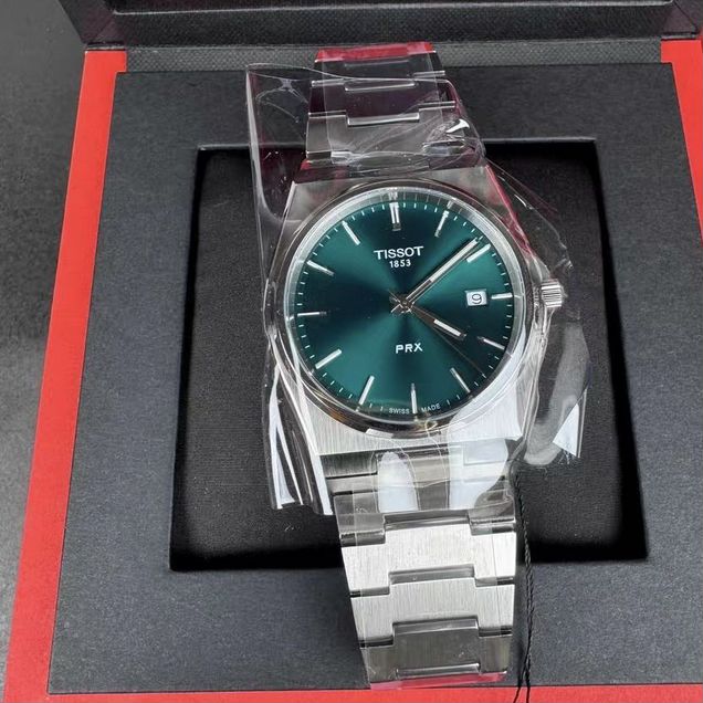 Часы Tissot PRX 40mm зелёные оригинал