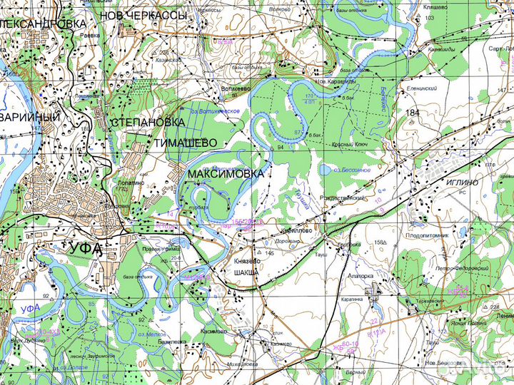 Топографические карты Башкортостана для Garmin