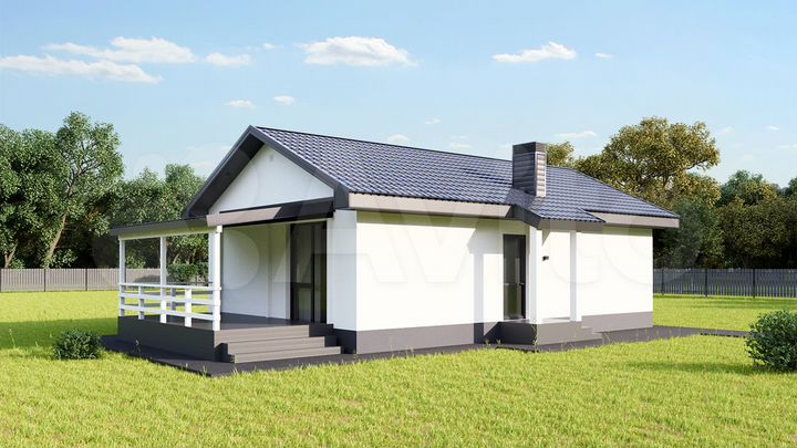 Дом 72 м² на участке 6,7 сот.