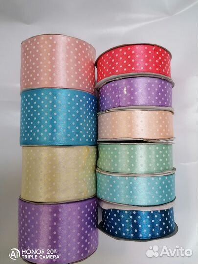 Ленты репсовые, атласные