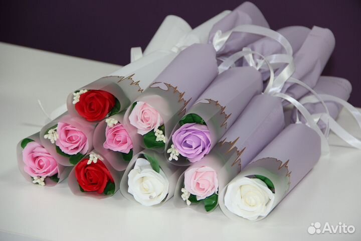 Цветы на мыльной основе с ароматом