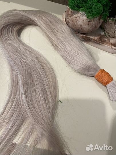 Натуральные волосы для наращивания блонд