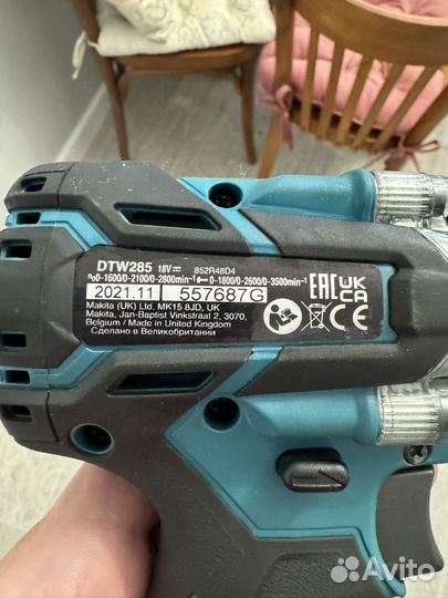 Гайковерт makita dtw285