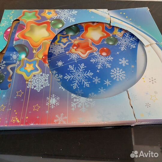 Тарелка для торта с лопаткой, стекло, новая