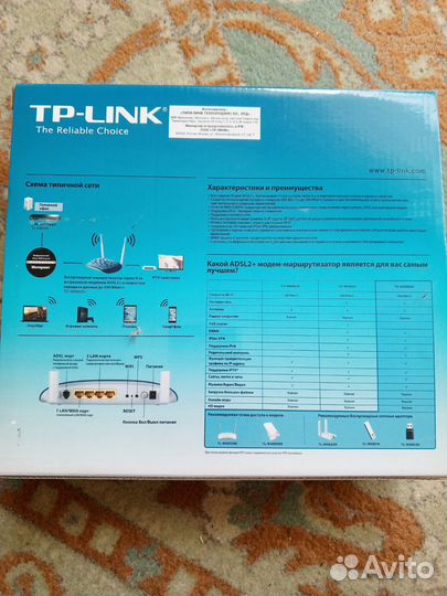 Маршрутизатор tp link adsl2