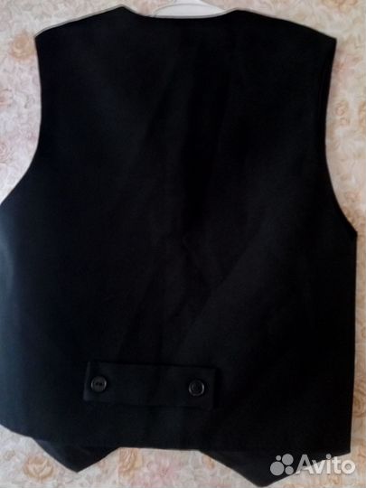 Жилет школьный чёрный для мальчика 128