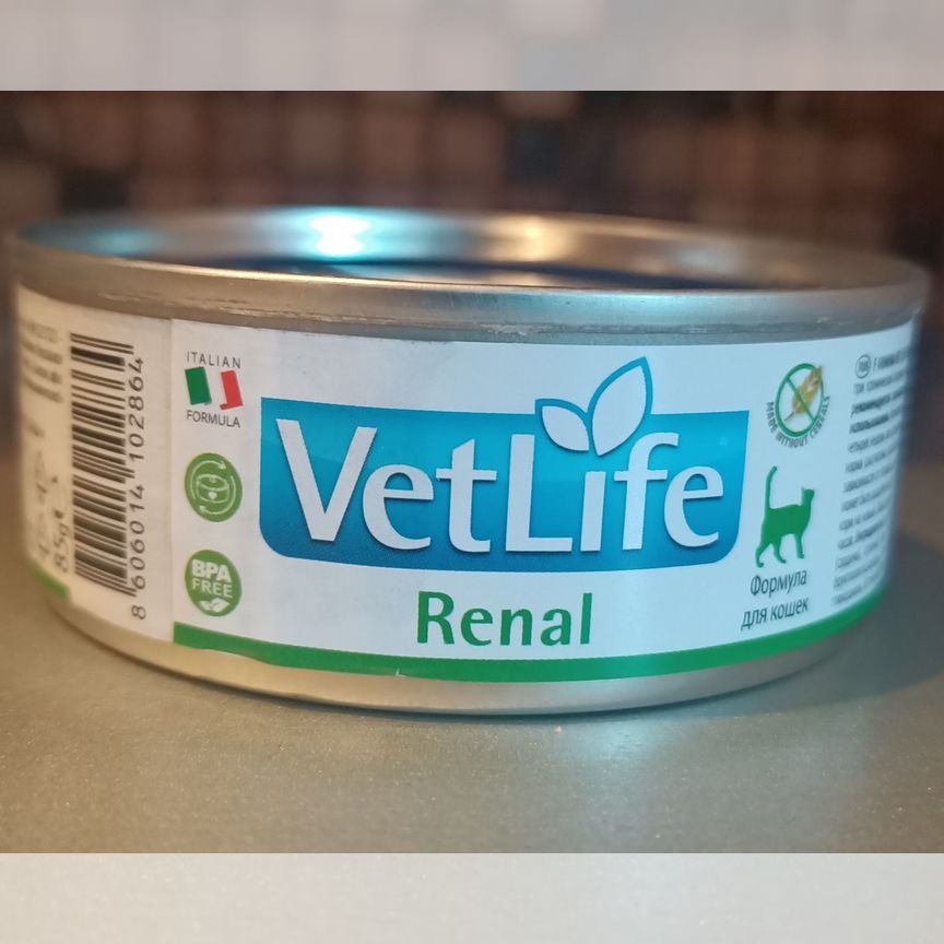 Влажный корм для кошек VetLife Renal