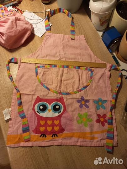 Детский фартук и колпак для кухни 3-7 лет