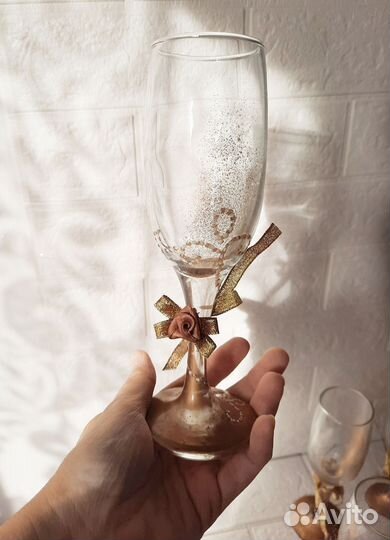 Бокалы с декором 12шт