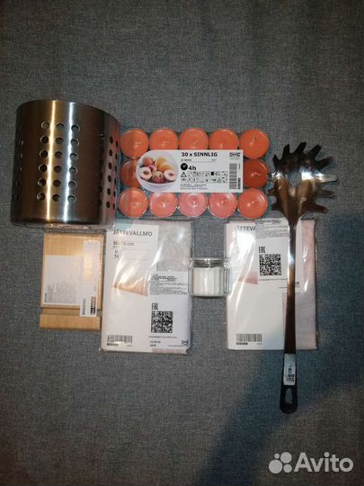 IKEA свечи, сушилка, подставка наволочки крючок