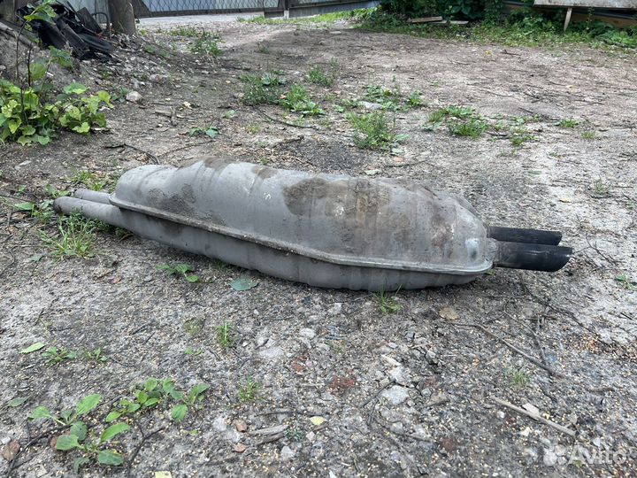 Задняя банка глушителя bmw e34