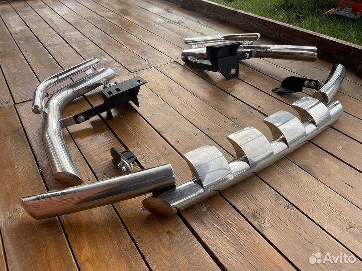 Защитные дуги бамперов Toyota LC 200