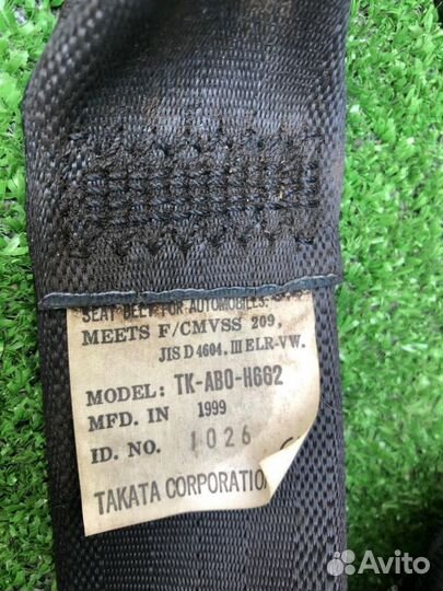 Ремень безопасности(задние) Mazda FamiliaBJ8W,1999г