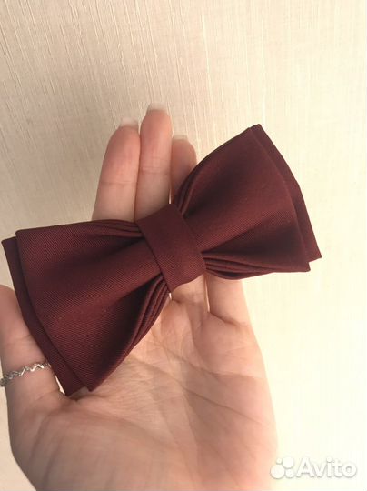 Галстук бабочка бордовый