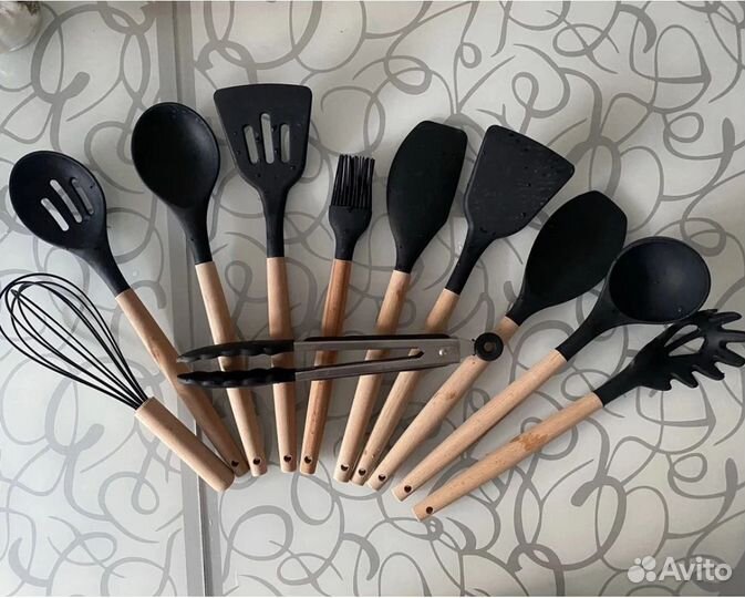 Набор кухонных принадлежностей силиконовые 12 пр