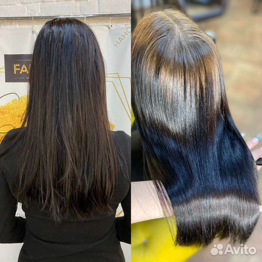 Кератиновое выпрямление /Ботокс волос