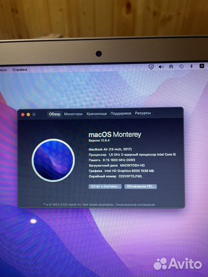 Mac book air 13 2017 о6мен