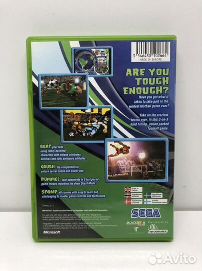 Диск Sega Soccer slam для Xbox Original и 360