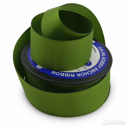 72 зеленый Лента декоративная 40мм*20м (72 зеленый), 20 м