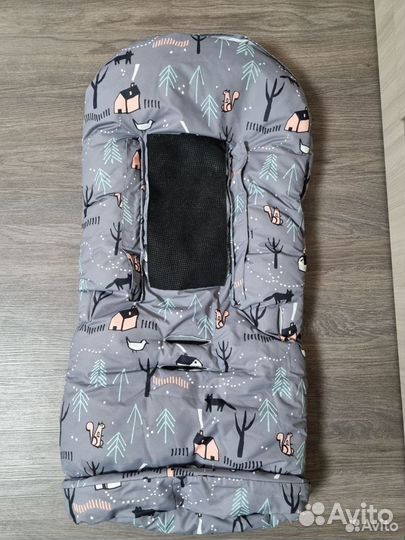 Зимний конверт в коляску leokid