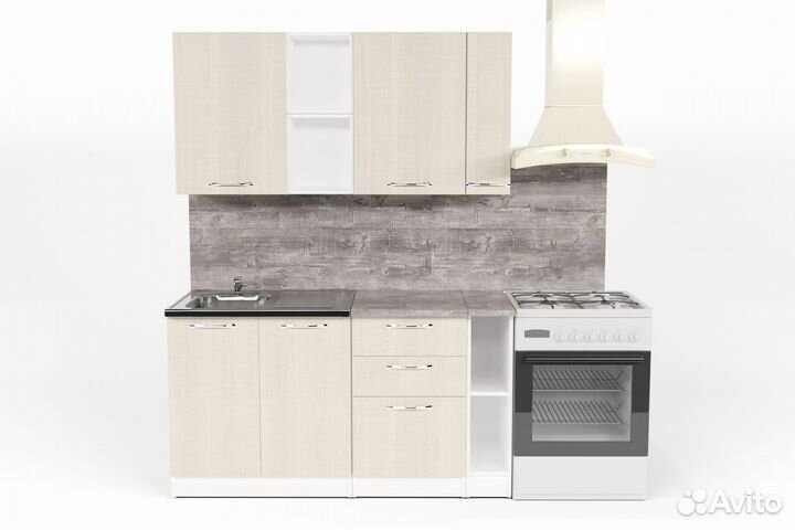 Кухонный гарнитур Лариса нормал 4 1500 мм