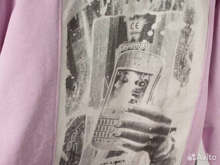 Свитшот Cav Empt в розовом цвете унисекс