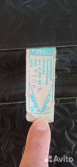 Винтажная папка черная большая