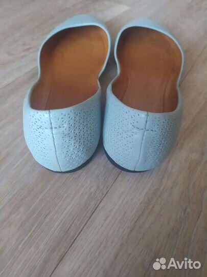 Балетки натуральная кожа 39 размер