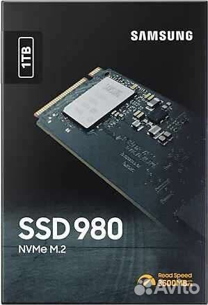 SSD накопитель Samsung 980 1тб, M.2, NVMe