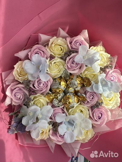 Мыльные букеты в наличии и на заказ