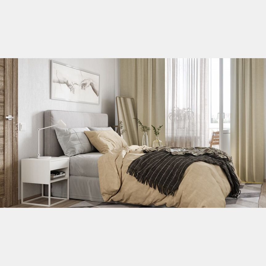 2-к. квартира, 55,8 м², 23/27 эт.