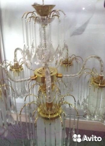 Люстра на три рожка + центральная