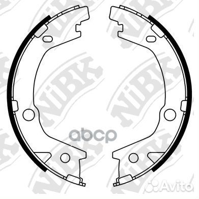 Колодки тормозные барабанные зад FN11004 NiBK