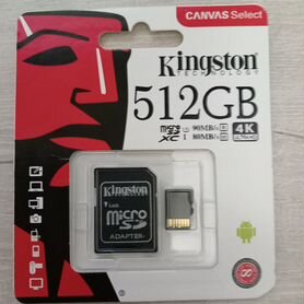 Карта micro sd 512 GB Kingston