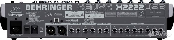Микшерный пульт Behringer X2222USB